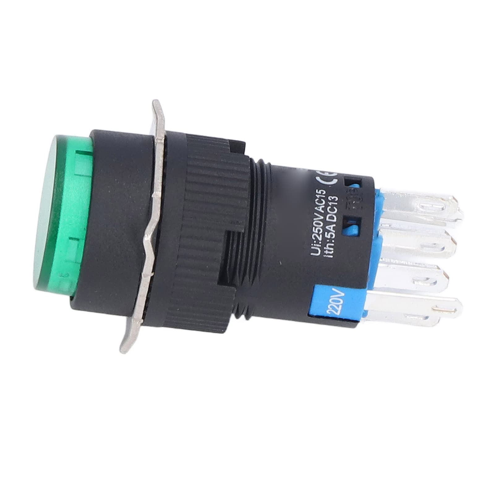 Set di Interruttore del Pulsante, 2 modalità di Azione da 16 mm Switch di Spinta momentaneo 8 Pin con Luce for Il Controllo