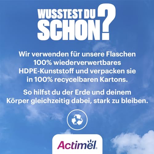 ACTIMEL Joghurt Drink Classic 0,1% fett 8x100g mit 20 Milliarden L. Casei Joghurtkulturen und den Vitaminen B6 und D, ohne Zuckerzusatz