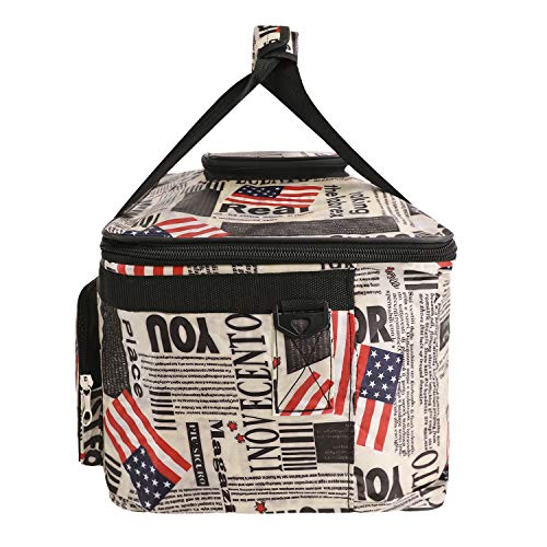 Image of Starsouce Large Capacity Art Supply Organizer Tote Bag - Padded Craft Storage with Adjustable Shoulder Strap, Foldable Travel Caddy for Brushes, Markers, Sketchbook, Watercolor Palette & More