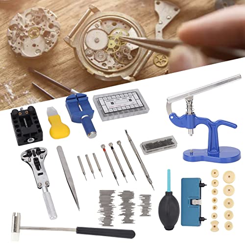 Kit d'outils de réparation de montres en acier avec ouvre-boîtier de précision