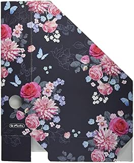 Magazine File A4 Ladylike Flowers Corrugated Cardboard Spine Width 7 cm 1 Item