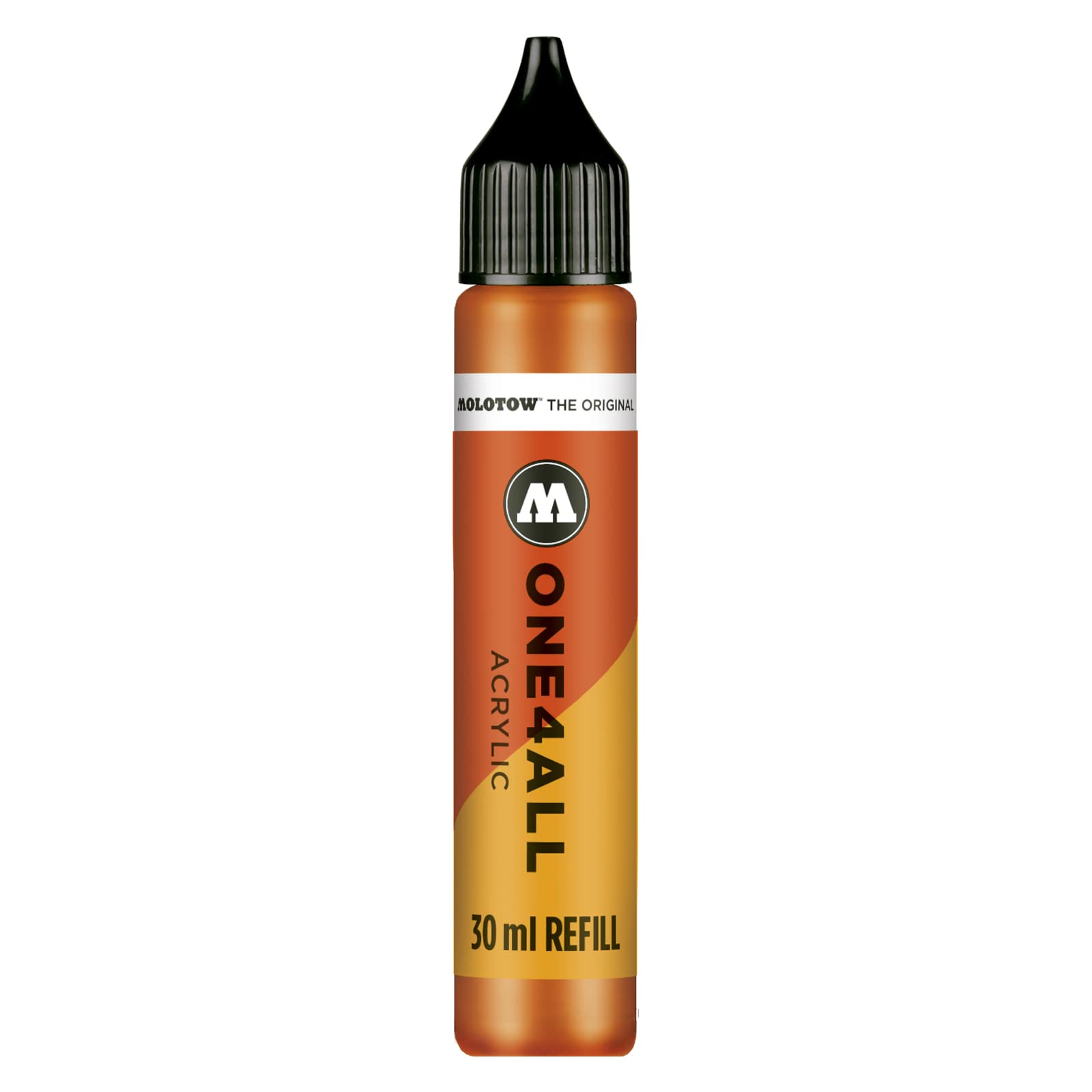 Molotow ONE4ALL Refill Acrylic, Colour 085 Dare Orange, 30 ml, Refill Ink for Permanent Marker