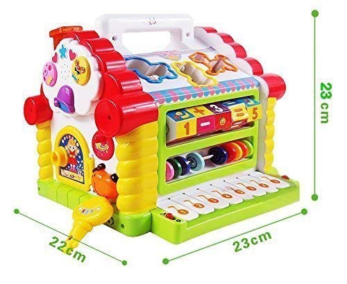Galaxy Hi-Tech® Baby Toddler Activity Center Musical Activity Cube Play Learning Center Toy Interactive Educational Activity House Multi-Functions with Lights Sounds - Image 8 thumbnail