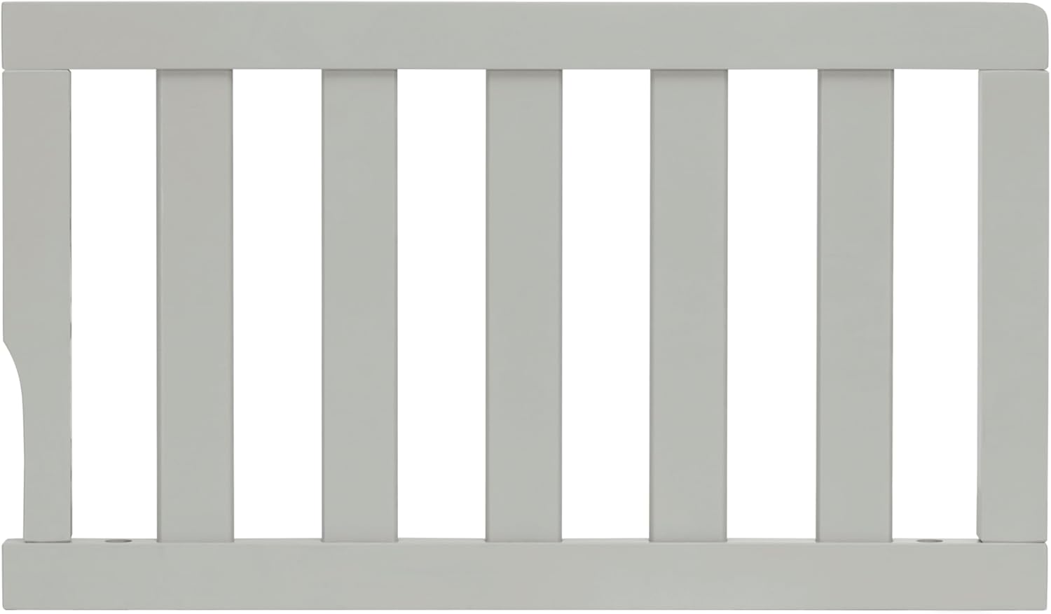 Dream On Me Convertible Crib Toddler Guard Rail in Cool Grey, Converts Cribs to Toddler Beds, Solid Wood Construction