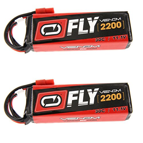 Venom Fly 30C 3S 2200mAh 11.1V LiPo Battery with Flyzone Super Tigre Plug x2 Pack Combo
