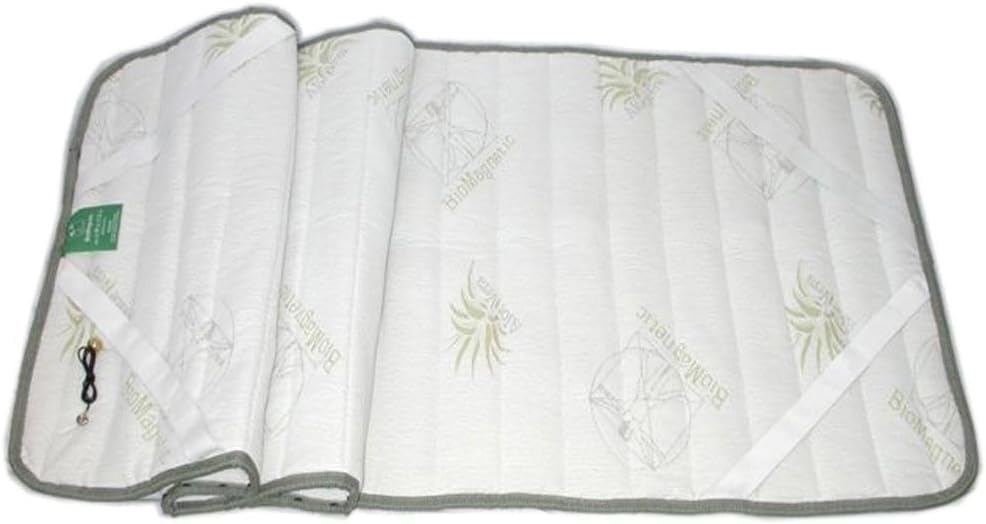 Base Magnética de Imanterapia con 9 Bandas, Tratamiento Aloë Vera e Hilo de Plata 135x190 cm