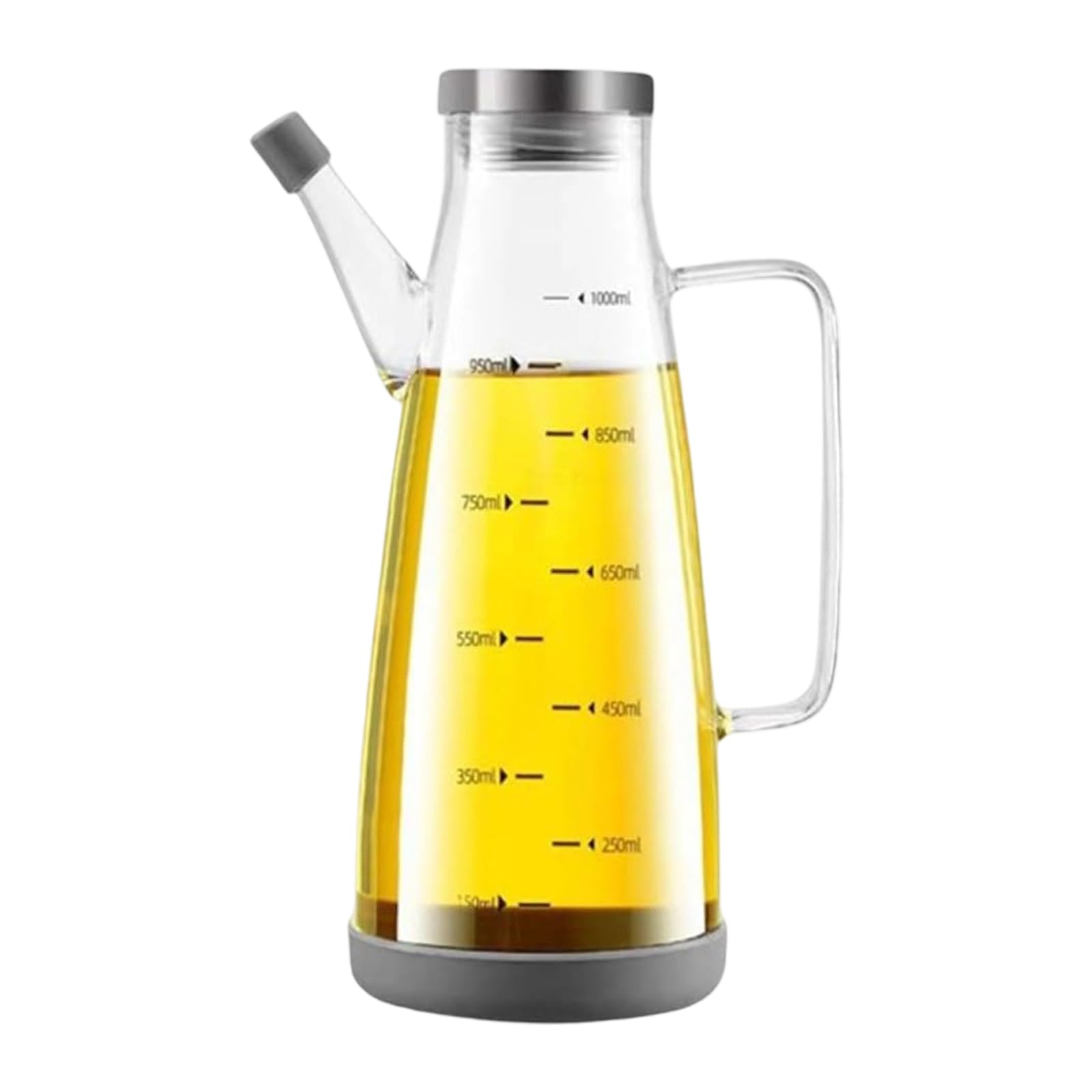 Snorvixre Borosilicate Glass Oil Dispenser Drip Proof Pourer for Cooking Soys Sauce Vinegar Easy Fill Cleaning Leak Proof Cruets for Kitchen