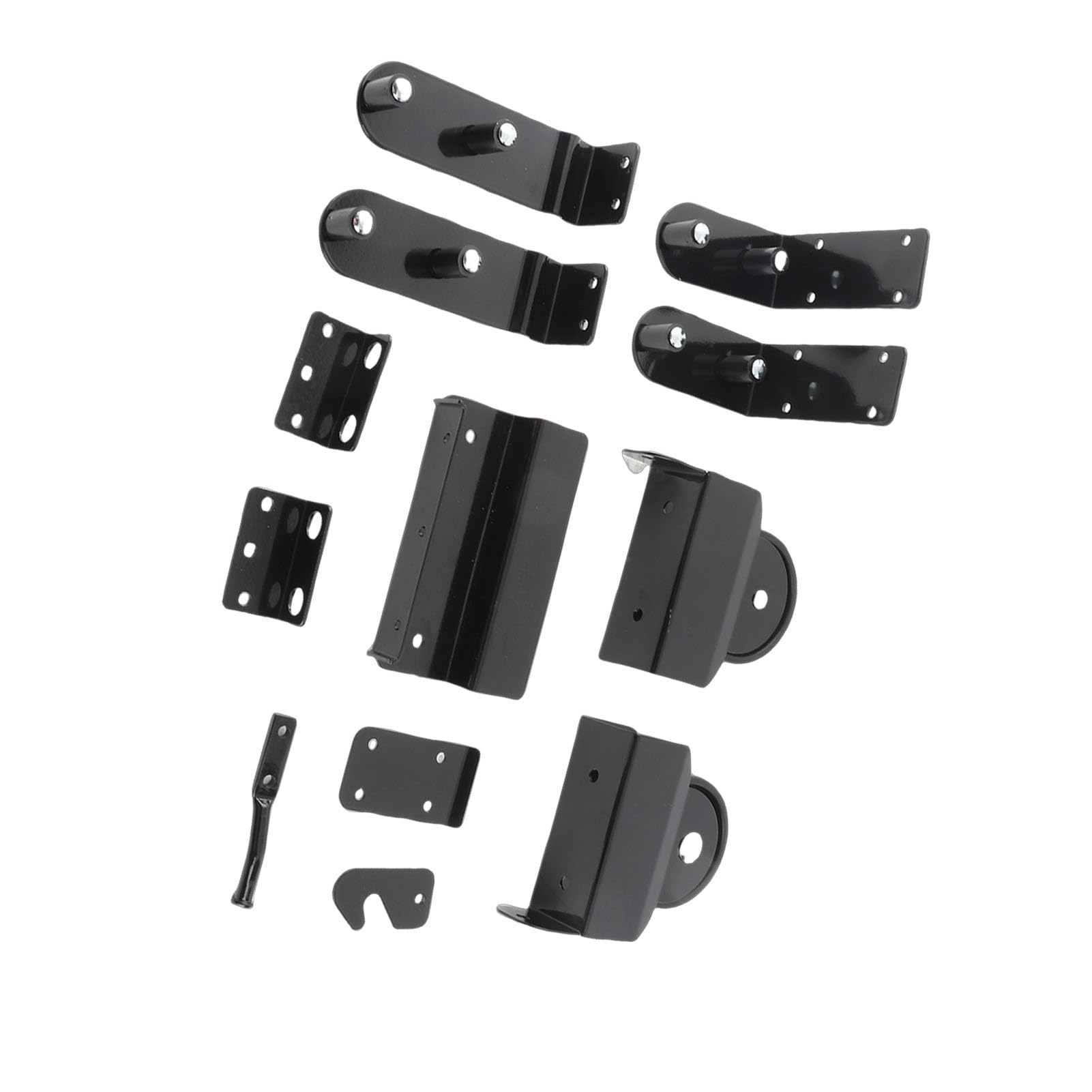 Topiky Kit Hardware per Cancelli Scorrevoli per Carichi Pesanti, Accessori per Cancelli a Rulli con Cuscinetti a Sfera, Kit Rulli per in Acciaio Al Carbonio Chiusura della Porta Stabile e Liscia