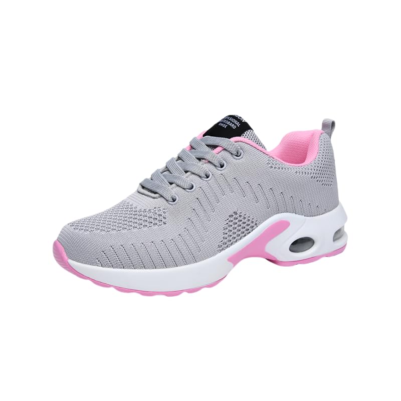 Breathable Women's Air Cushion Sports Shoes - Low Top Running & Walking Trainers with Shock Absorption