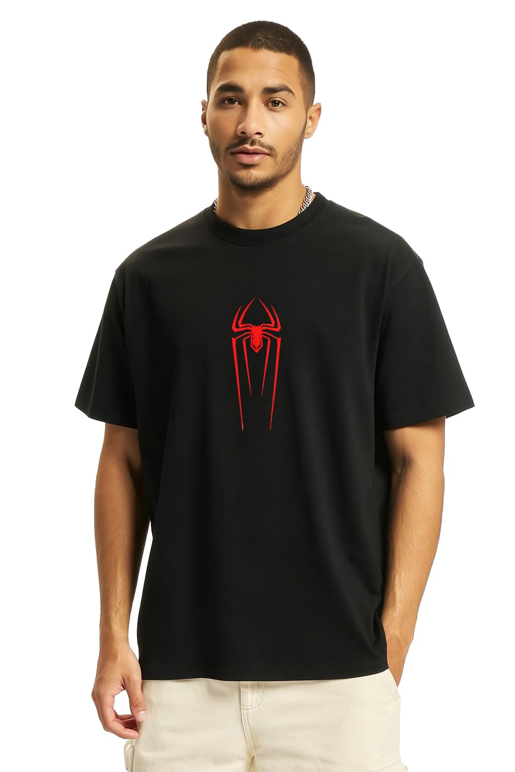 Oversized Spyder Men's T Shirt-image-44