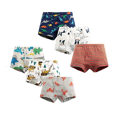 Uncle Lee Boxer Garçon,Vêtements Garçon Boxers Coton Culotte Pantalon Slips sous-Vêtements pour Bébé Enfants - Lot de 6 Cover