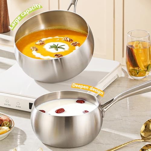Wok de Acero Inoxidable 304 con Tapa, 7.87 in miniatura 4