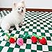 Psdndeww Stuffed Dog Toy Plush Rose Flower Puppies Teething Toy Interactive Chew Toy for Dogs Improves Pet