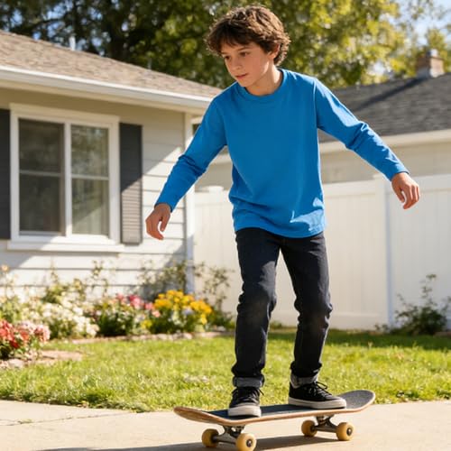 Image of Magic Park 6M-14Y Baby Short Long Sleeve Tee Tops Toddler T-Shirt Kids Solid Color Shirts Boys Girls Casual Blouse