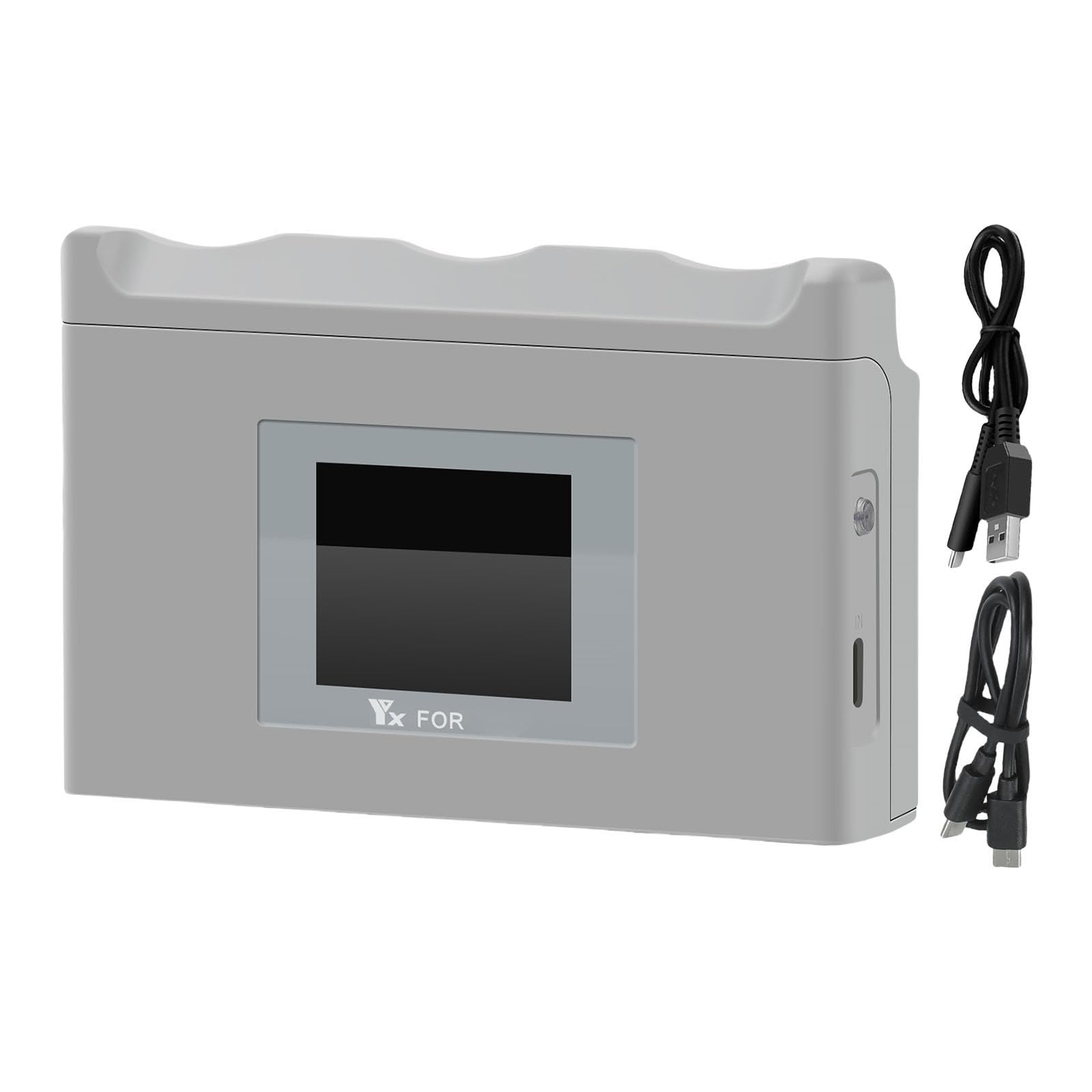 Station de charge de batterie à écran LCD 3 voies avec capacité de stockage et de charge rapide