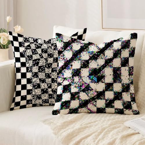 Housse de coussin 60x60cm imperméable double face avec fermeture éclair