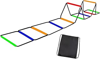 Colaxi Agility Ladder Speed Ladder Workout Improves Coordination Home Gym Outdoor Sports Folding Rugby Multipurpose Fitness Training