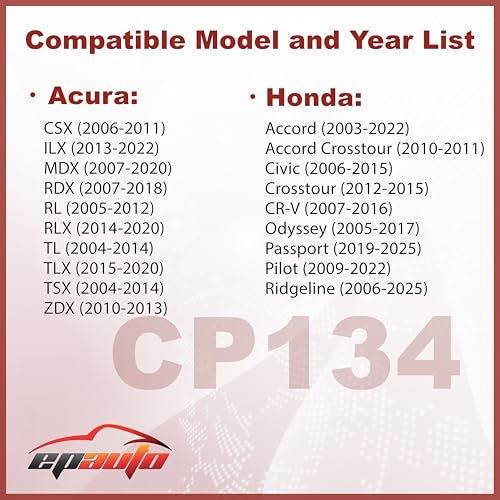 EPAuto CP134 (CF10134) Premium Cabin Air Filter includes Activated Carbon