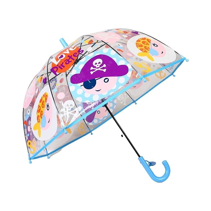 Image of Rainbow Smiling Sun Umbrellas Children Magic Cloud Transparent, See through Dome Umbrella for Children, Umbrella for Girls and Boys, Umbrella for Kids