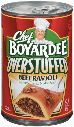 Chef Boyardee Overstuff Beef Ravioli, 15-Ounce Cans (Pack of 24)