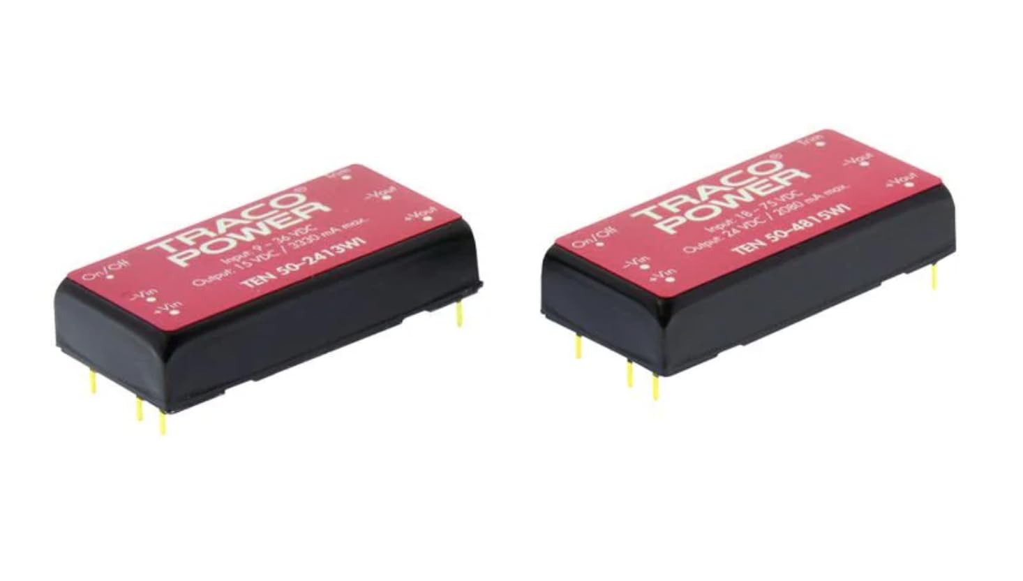 Ten 50-2412WI Isolated DC/DC Converters - Through Hole Product Type: DC/DC; Package Style: 2