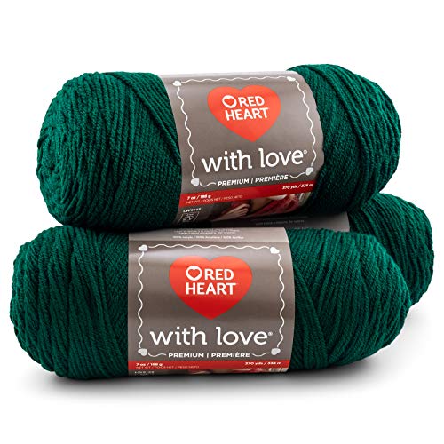 Image of Red Heart With Love Yarn, 3-Pack - Evergreen 3 Pack