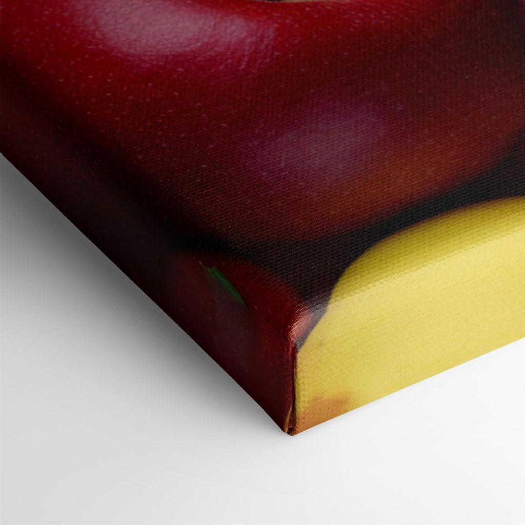 Canvas for Living room. A Symphony of Colors: Unveiling Nature's Rainbow Through an Array of Fresh Fruits, 27 x 18 inch Canvas Wall Art - Beach Sunsets And Sunrises - Modern Home Decor