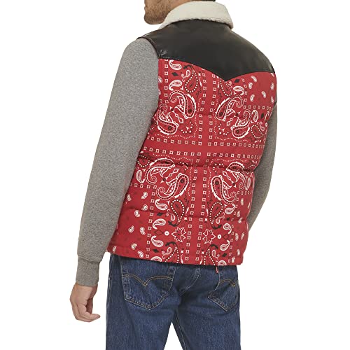 Image of Levi's Men's Levi's Men's Out West Mixed Media Puffer Vest