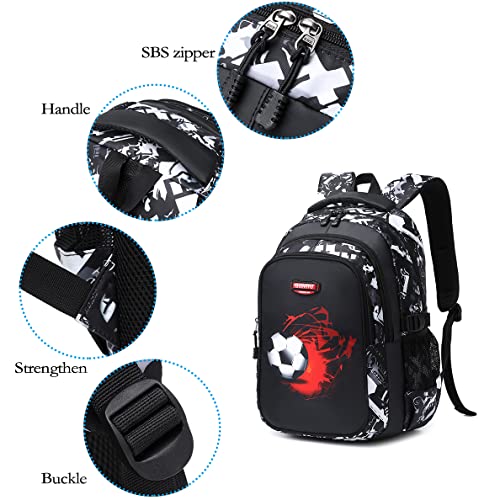 GUIVITU-Cartable-garcon-Sac-a-Dos-Ecole-Teenager-Unisexe-Ensemble-de-Cartables-Ado-Nylon-Impermeable-College-Backpack-Etui-a-Crayons-Cadeau-pour-Adolescent