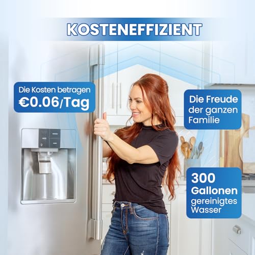 GOLDEN ICEPURE Wasserfilter Kühlschrank Kompatibel mit Samsung DA29-10105J, DA29-10105J HAFEX/EXP, DA99-02131B, WSF-100, EF9603, HAIER LG Inline-Kühlschrank,3 Stück