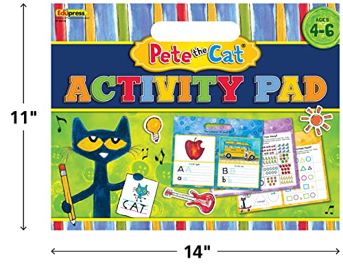 Image of Edupress Pete The Cat Activity Pad (EP62018) Medium