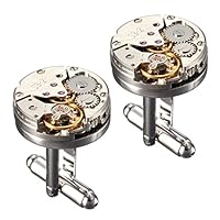 Algopix Similar Product 12 - CufflinksBaban Deluxe Steampunk Mens