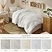 Bedsure Twin XL Comforter Set - White Comforter, Boho Tufted Shabby Chic Bedding for Kids, 2 Pieces Vintage Farmhouse Bed Set for All Seasons, Fluffy Soft Bedding with 1 Pillow Sham