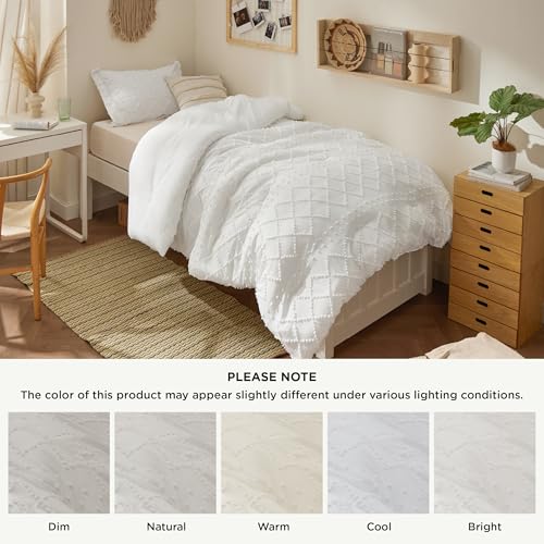 Bedsure Twin XL 2-Piece Boho Tufted Comforter Set (Natural White) 17.49 + Free Shipping w/ Prime or on 35+ + 50% Off - image 7