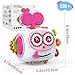 Sewovvmu Musical Montessori Toys, Cube Sensory Toys for Toddlers 1-3 with Light-up, Baby Busy Educational Learning Activities Robot Toy for for 1 2 3 Year Old - Pink