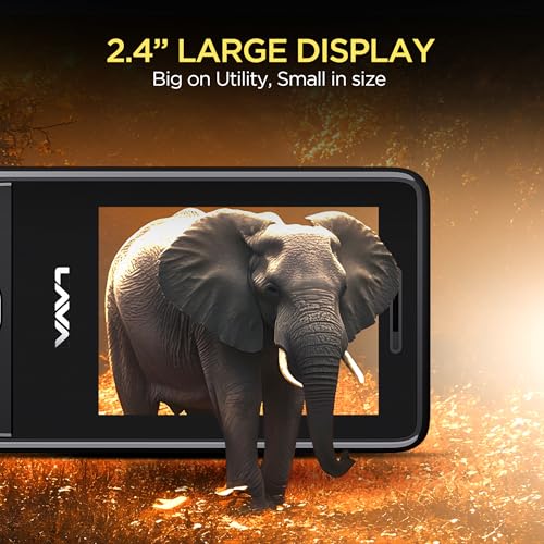 Image of Lava A2 Smart (2025) Dual SIM Keypad Mobile Phone - 2.4'' Big Display | Built-in UPI Payments | 1200mAh Battery | Bluetooth Feature | Camera | Auto Call Recording | and 9 Regional Languages - Black