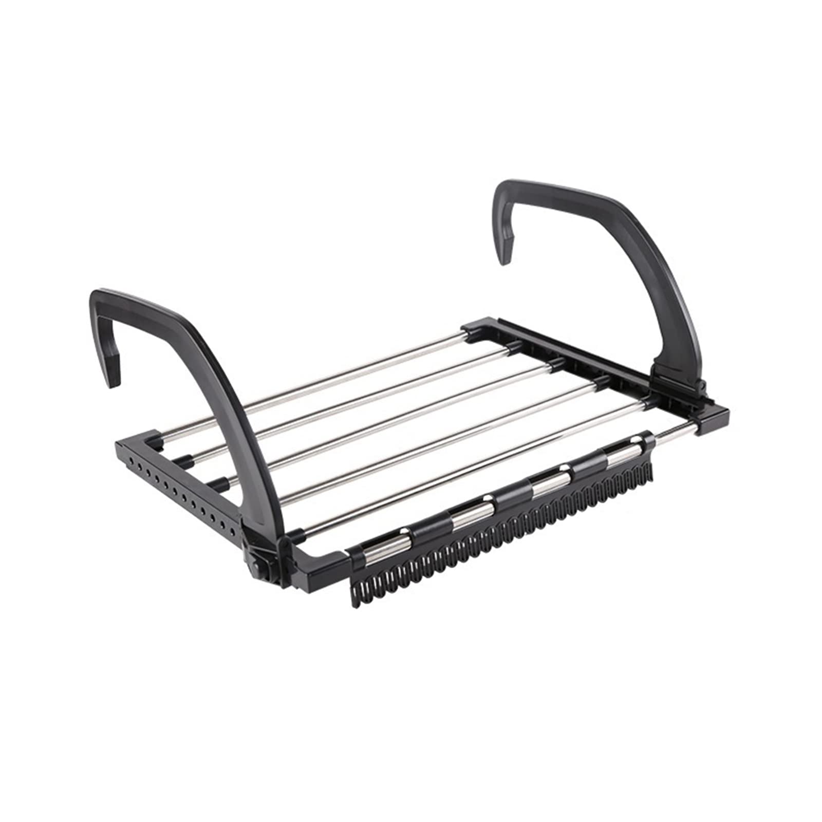 Radiateur de balcon - En acier inoxydable - Pliable - 32 x 59 cm