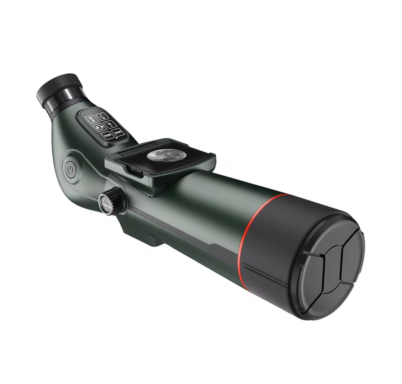 Telescopio digital 350x, Zoom 18x, con pantalla IPS HD integrada, 4K Ultra HD, batería 4500mAh, visión nocturna, incluye trípode