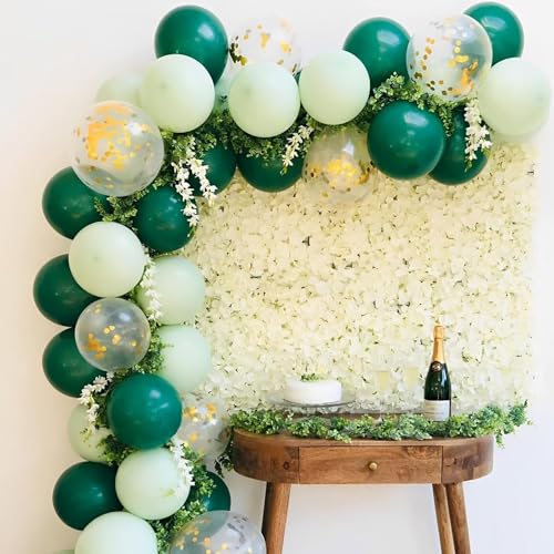 Voircoloria Dark Green Balloons, 66pack 12inch Green Latex Party Balloons for Birthday, Graduation, St. Patrick's Day, Christmas, Baby Shower, Dinosaur Party, Anniversary Party Decorations - 7