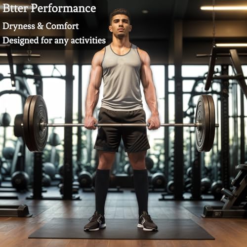 Image of 6 Pack Copper Compression Socks for Men and Women Circulation Mens Compression Socks for Running Athletic Travel
