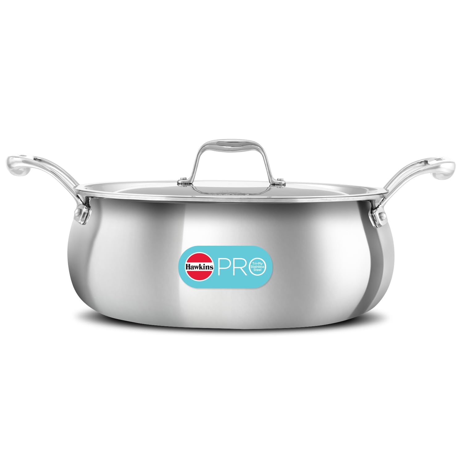Hawkins Pro 5 Litre Handi with Lid, Triply Stainless Steel Sauce Pan for Cooking and Serving Biriyani, Silver (PSH50S)-image-41