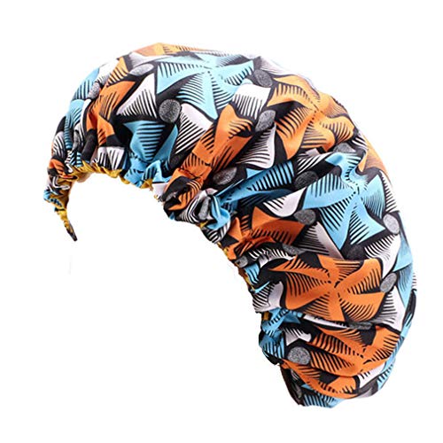 JK Home Parent-Child Satin Bonnet Elastic Band Adjustable Night Sleeping Hat Hair Turban Multicolor-Kid - Image 2