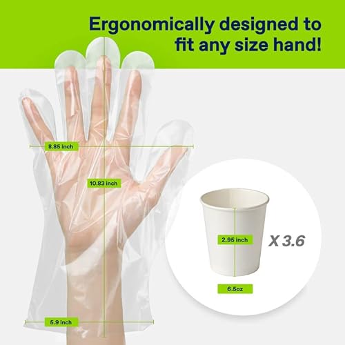 Cleanwrap Disposable Gloves - Ldpe, Bpa Free (100 Pcs) | Food Service Gloves, Clean Gloves Disposable, Disposable Plastic Gloves Korean, Clean Vinyl Glove, Plastic Gloves Thick #TOP6