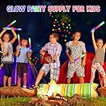 48 Foam Glow Sticks for Party Pack: Wedding Essentials Parties Supplies Bulk - 3Modes Colorful Flashing Led Light Up Dark Stick - Dance Floor Props for Birthday Carnival Raves Concert (48 PK / SET) - Image 5
