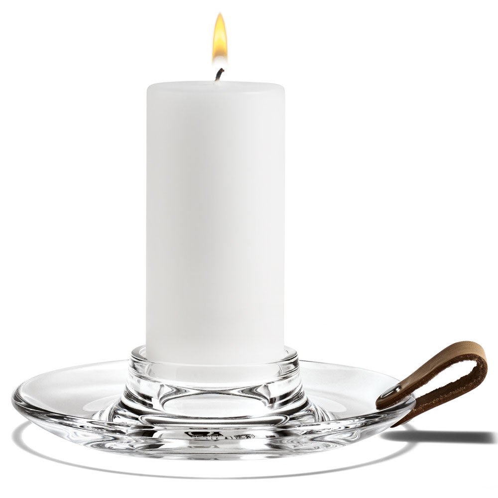 Holmegaard Candle Holder 4x19.9x18.7 transparent