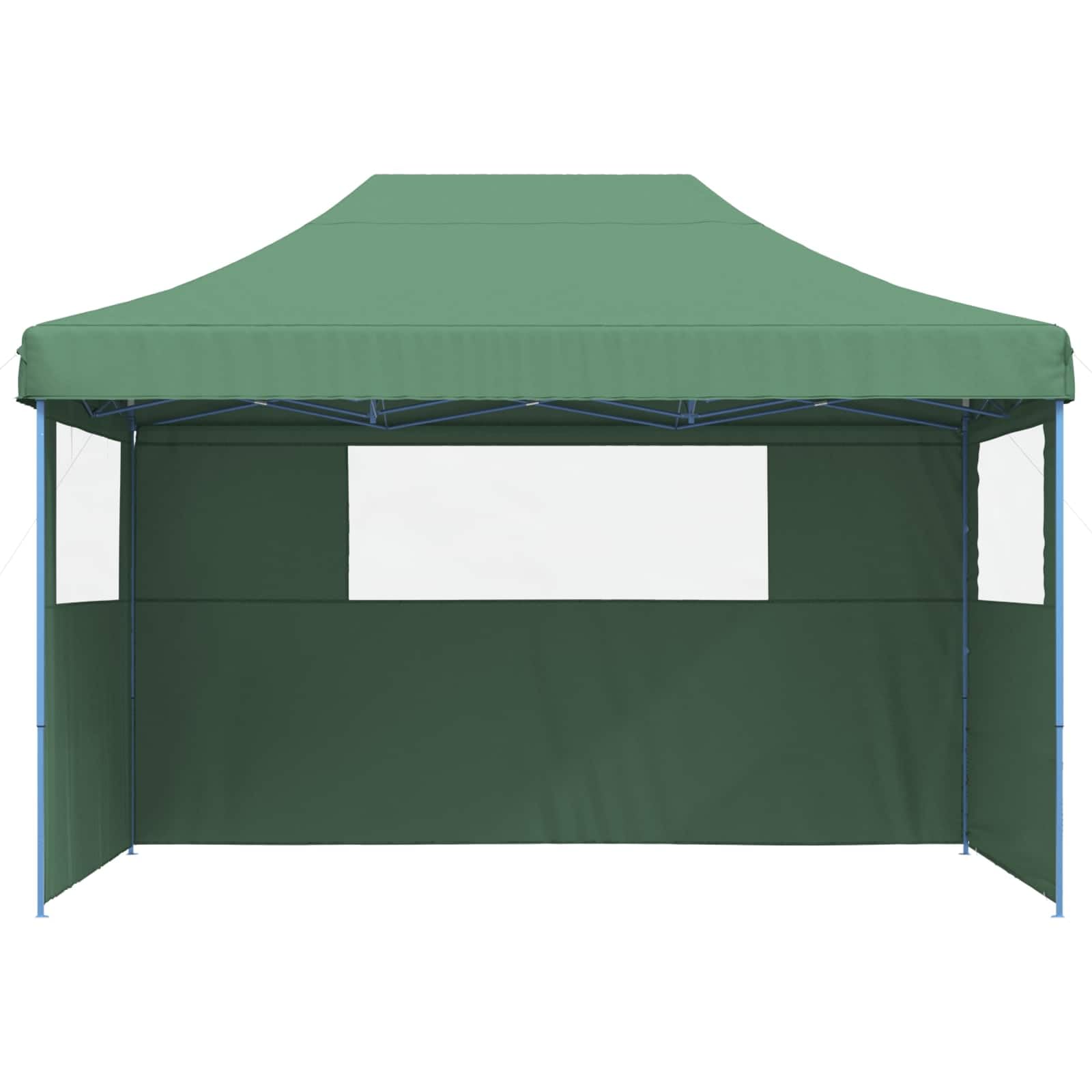 Zielony namiot imprezowy 279 x 410 x 315 cm tkanina Oxford