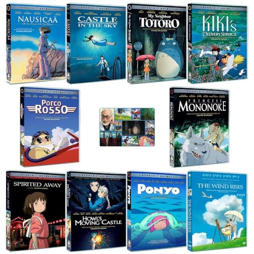 The Master Collection: Written & Directed by Hayao Miyazaki (Nausicaa of the Valley of the Wind / Castle in the Sky / My Neighbor Totoro / Kiki's Delivery Service + Many More!) + Bonus Art Card
