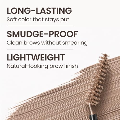 Image of PERIPERA Speedy Skinny Brow Mascara (11 LATTE ASH), Tinted Eyebrow Mascara with Slim Precision Brush, Clump-Free Natural Brows, K Beauty, Korean Makeup