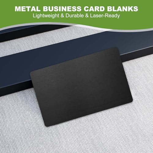 Cartes de visite vierges en aluminium pour impression de nom durable