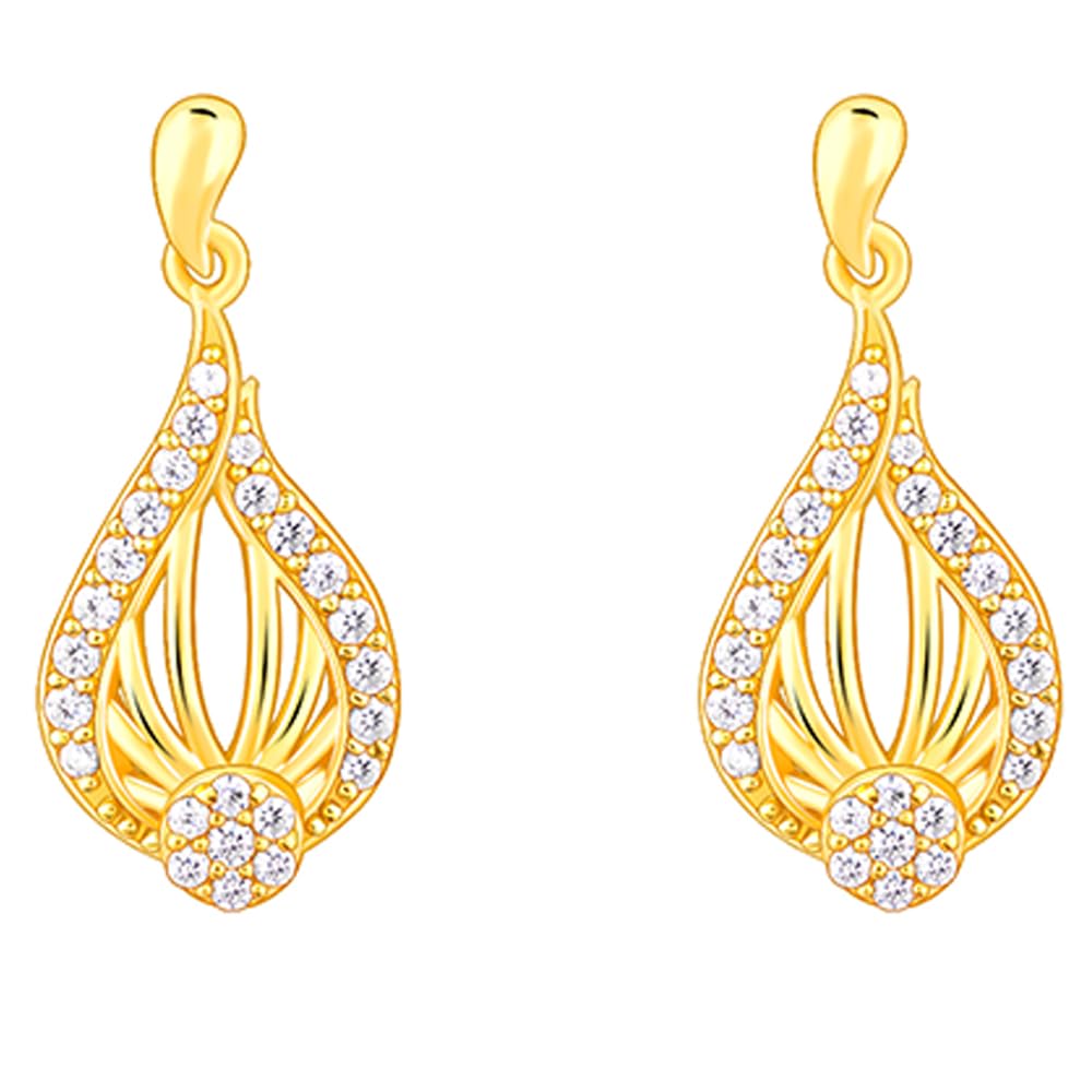 GIVA 925 Silver Golden Glint Earrings| Drops to Gift Women & Girls | With Certificate of Authenticity and 925 Stamp | 6 Months Warranty* (B0CZ958JPG) Amazon Price History, Amazon Price Tracker
